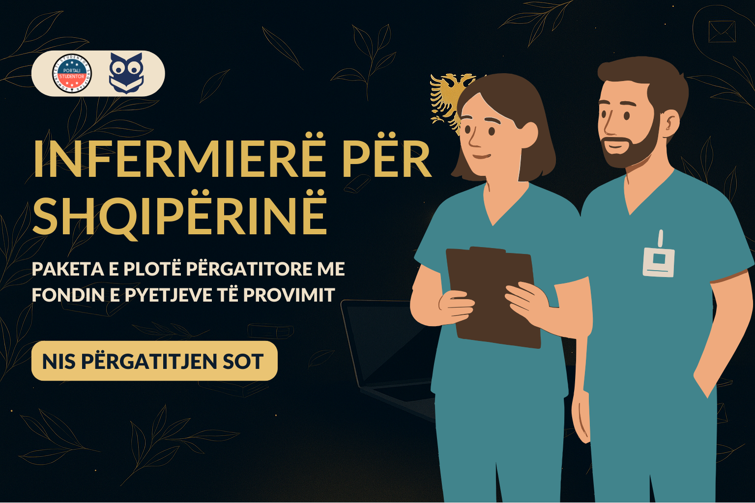 Infermierë për Shqipërinë - Përgatitje për testimin e punësimit