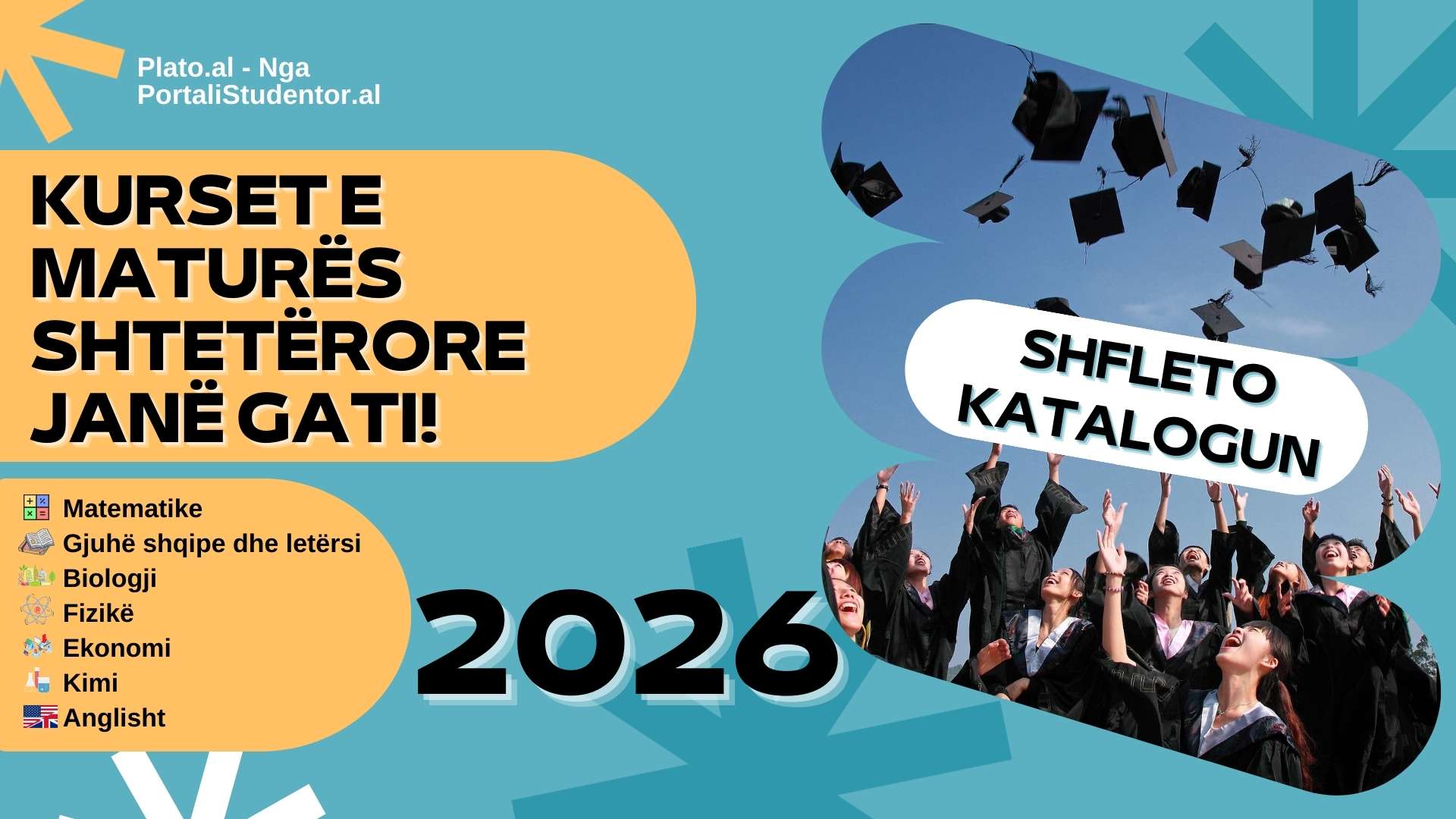 Kurset e maturës shtetërore 2026 janë gati!